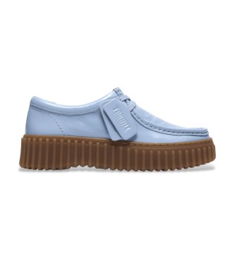Clarks Scarpe Torhill Bee in pelle blu