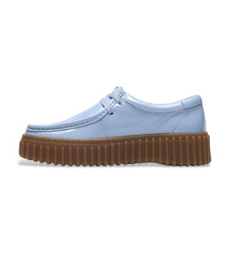 Clarks Scarpe Torhill Bee in pelle blu