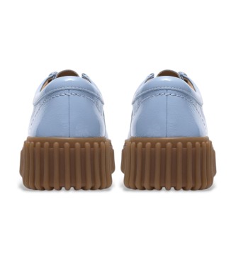 Clarks Scarpe Torhill Bee in pelle blu