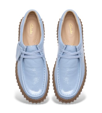 Clarks Scarpe Torhill Bee in pelle blu
