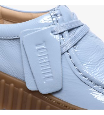 Clarks Scarpe Torhill Bee in pelle blu