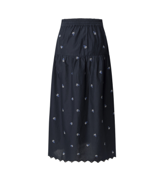 Pepe Jeans Tudi mornarsko midi krilo