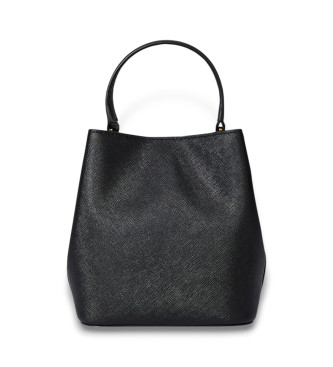 Lauren Ralph Lauren Borsa a secchiello piccola in pelle Reese, nera.