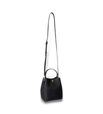 Lauren Ralph Lauren Borsa a secchiello piccola in pelle Reese, nera.