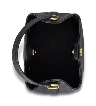 Lauren Ralph Lauren Borsa a secchiello piccola in pelle Reese, nera.