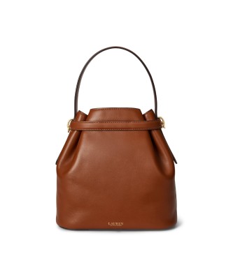 Lauren Ralph Lauren Borsa a secchiello Blaike in pelle marrone medio