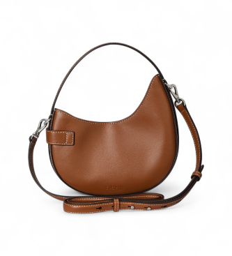 Lauren Ralph Lauren Borsa a tracolla piccola Tasha in pelle marrone