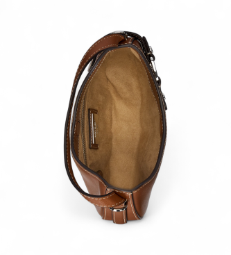 Lauren Ralph Lauren Borsa a tracolla piccola Tasha in pelle marrone