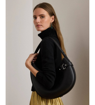 Lauren Ralph Lauren Borsa a tracolla grande Tasha in pelle nera