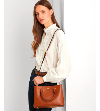 Lauren Ralph Lauren Sacoche en cuir Marcy marron