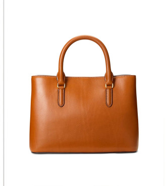 Lauren Ralph Lauren Sacoche en cuir Marcy marron