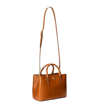 Lauren Ralph Lauren Sacoche en cuir Marcy marron