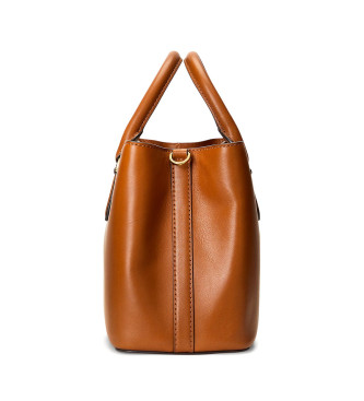 Lauren Ralph Lauren Sacoche en cuir Marcy marron