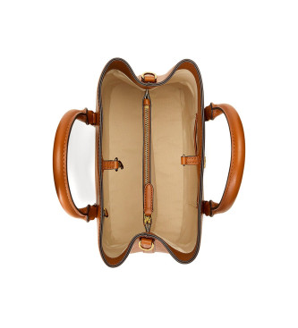 Lauren Ralph Lauren Sacoche en cuir Marcy marron