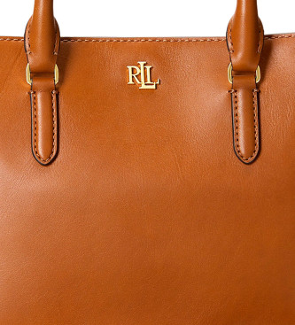 Lauren Ralph Lauren Sacoche en cuir Marcy marron