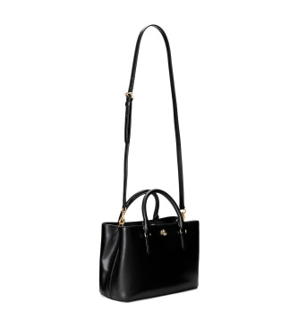Lauren Ralph Lauren Marcy Satchel Bag i læder, sort
