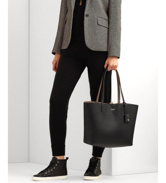Lauren Ralph Lauren Reversible Tote Medium omkeerbare tas zwart 