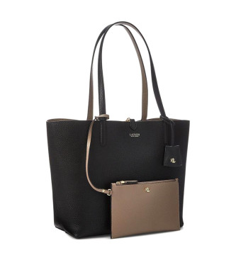 Lauren Ralph Lauren Reversible Tote Medium omkeerbare tas zwart 