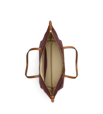 Lauren Ralph Lauren Bolso tote Keaton mediano de nailon granate