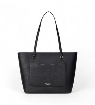 Lauren Ralph Lauren Bolso tote Karly mediano de piel cruzada negro
