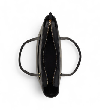 Lauren Ralph Lauren Bolso tote Karly mediano de piel cruzada negro
