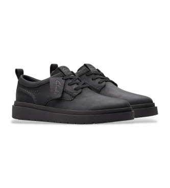 Clarks Sneakers Polden Lace in pelle nera