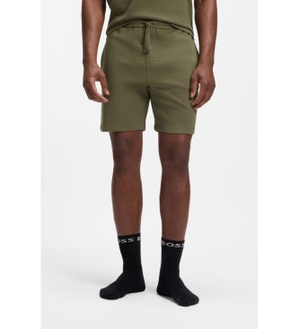 BOSS Grüne Pyjama-Shorts