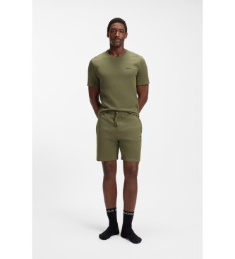 BOSS Grüne Pyjama-Shorts