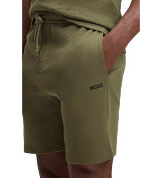 BOSS Grüne Pyjama-Shorts