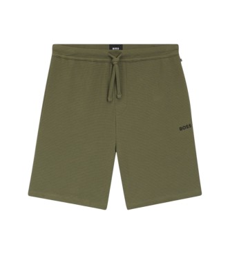 BOSS Grüne Pyjama-Shorts