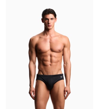 Emporio Armani Costume da bagno slip nero da spiaggia