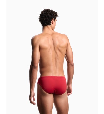 Emporio Armani Costume da bagno sottoveste rosso cenere