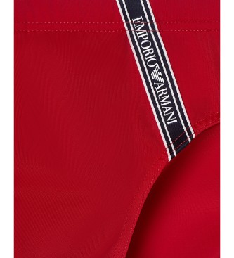 Emporio Armani Costume da bagno sottoveste rosso cenere