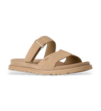 UGG Sandali GoldenGaze Slide in pelle beige