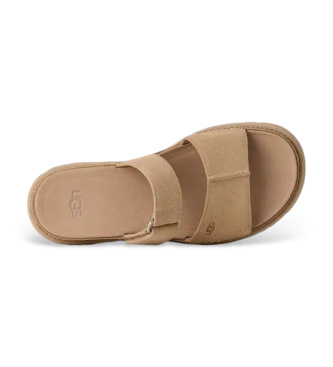 UGG Sandali GoldenGaze Slide in pelle beige