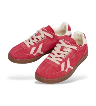 Pepe Jeans Zapatillas de Piel Ball Retro rojo