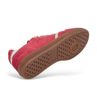 Pepe Jeans Zapatillas de Piel Ball Retro rojo