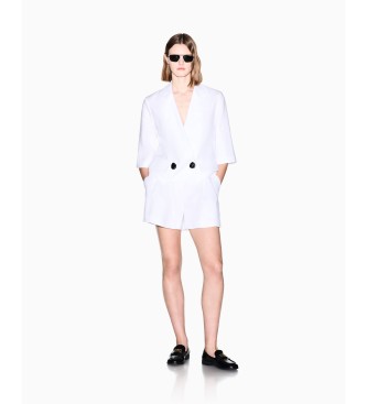 A|X Armani Exchange Americana Crop blanco