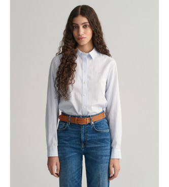 Gant Regular Fit blue striped poplin shirt