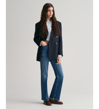 Gant Regular Fit blue striped poplin shirt