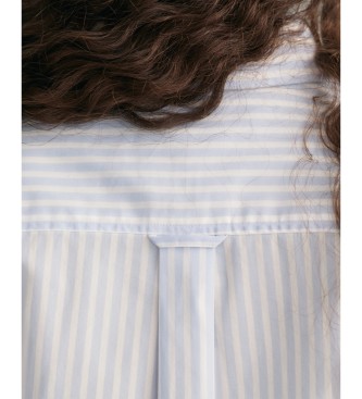 Gant Regular Fit blue striped poplin shirt