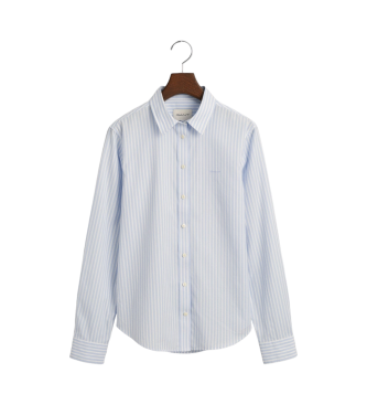 Gant Regular Fit blue striped poplin shirt