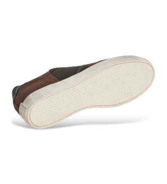 Pepe Jeans Zapatillas de Piel Lane Twist marrón
