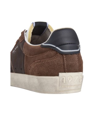 Pepe Jeans Zapatillas de Piel Lane Twist marrón