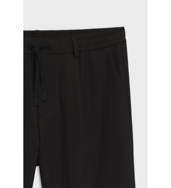 BOSS Zwarte Convert Pleat-broek