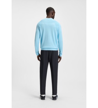 BOSS Marineblauwe broek tot aan de enkels