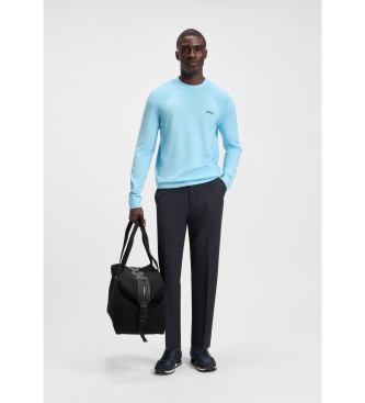BOSS Marineblauwe broek tot aan de enkels