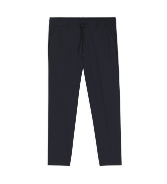BOSS Marineblauwe broek tot aan de enkels