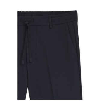BOSS Marineblauwe broek tot aan de enkels