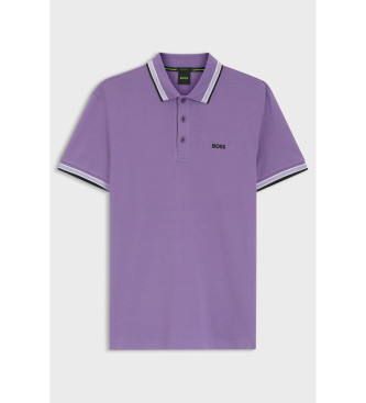 BOSS Polo Paddy lilás